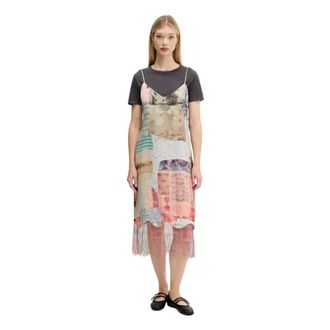 Desigual Donna, Abiti, Multicolore, S, new