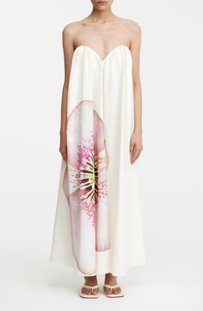 Significant Other Shiloh Floral Strapless Maxi Dress in Wild Rose at Nordstrom, Size 10 Us