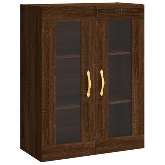 vidaXL Armario De Pared Marr&oacute;n Roble 69,5x34x90 Cm Vidaxl