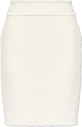 Max Mara Abile Wolrok - Dames - Korte rokken - Beige - 2XS - Wol - Rokken