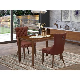 East West Furniture 3 Piece Dining Set