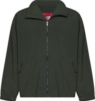 The North Face Wind Wall Fleece-Lined Jacket - Heren - Windbreakers - Groen - M - Nylon - Fitness