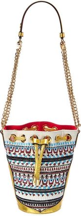 Christian Louboutin Canvas & Leather Bucket Bag