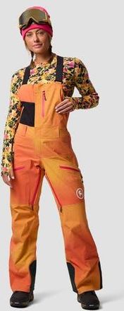 Backcountry Cottonwoods Lt Xpore 3L Bibs - Womens in Boundary Orange Ombre/black at Nordstrom, Size X-Large