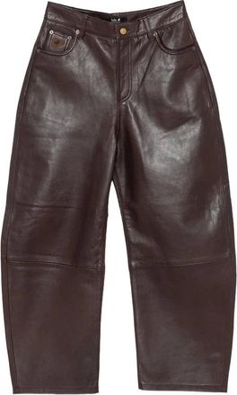 Lois Pantaloni in pelle Dali - - Trousers - Donna - Marrone - W26