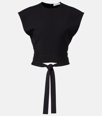 Alaia Belted wool top