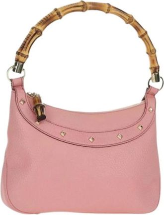Gucci Pre-owned Handbags, female, Pink, Size: ONE SIZE Pre-owned Vintage Shoulder Bag