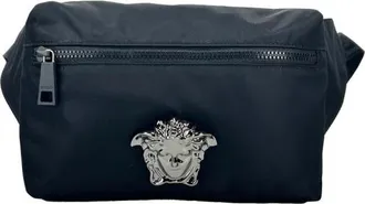 Versace Ri&ntilde;onera La Medusa de nailon - Bags - Mujer - Gris - ONE SIZE