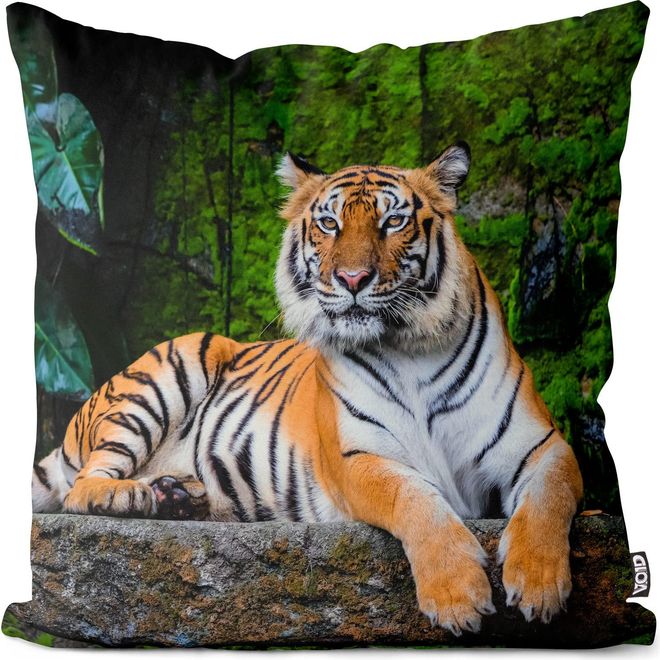 Void Watches Tiger Dschungel Kissenbezug Kissenhülle Sofakissen Kissen Deko Outdoor-Kissen Dekokissen, Kissen Größe:40 x 40 cm ab 24,90 €