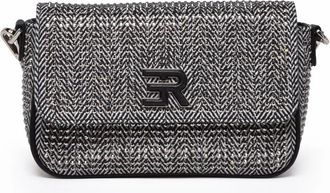 Ermanno Scervino Verly Rhinestone-Embellished Shoulder Bag with Clip Closure