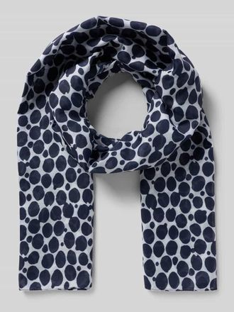 More & More More & More Schal im Allover-Look in Marine, Gr&ouml;&szlig;e 1