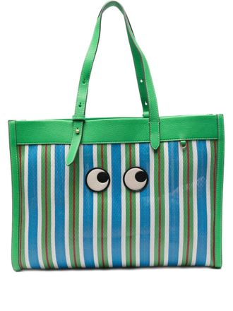 Anya Hindmarch E/W Eyes tote bag - women - Calf Leather/Polyurethane - One Size - Green