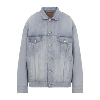 Balenciaga Denim Jackets, female, Blue, XS, Denim Jacket Regular Fit