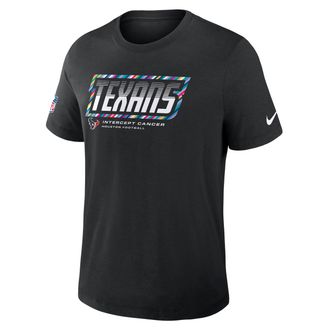 Nike Houston Texans Crucial Catch Sideline Nike Mens Dri-FIT NFL T-Shirt in Black | 034J00AZUD-F9R