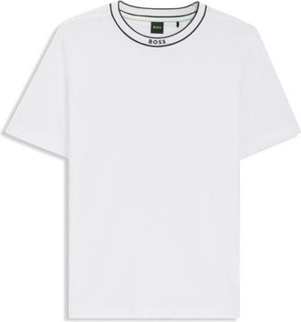 BOSS Cotton T-shirt with logo crew neck