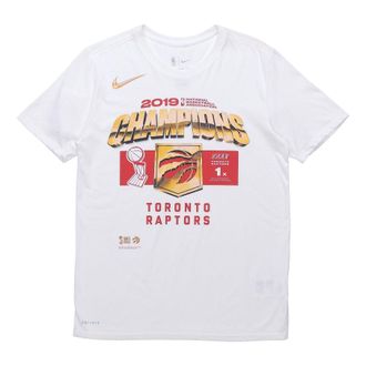 Nike Toronto Raptors Casual Short-Sleeved Male White CW2676-100