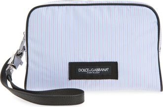 Dolce & Gabbana Stripe Poplin Bag in Multicolor Azzurro at Nordstrom