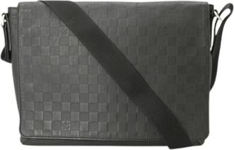 Louis Vuitton Pre-owned Damier Infini Schoudertas - Heren - Vintage Schoudertas - Zwart - ONE Size - Leer - Vintage