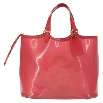 Louis Vuitton Plage Lagoon Bay Vinyl Epi Leather Red Plastic Handbag (Pre-Owned)