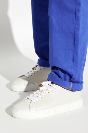 Versace Greca Sports Shoes, Womens, Cream