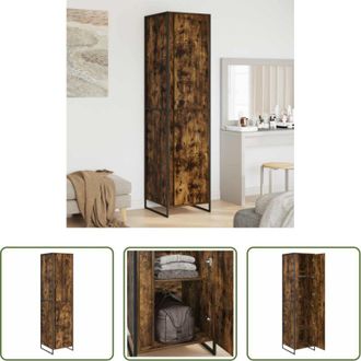 vidaXL vidaXL Armadio per camera da letto - Armadio 2 pcs Quercia Fumosa 50 x 50 x 200 cm Legno multistrato