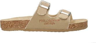 Philosophy di Lorenzo Serafini Schoenen, Dames, Beige, 37 EU, Su&egrave;de, Sandalen met gesp
