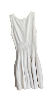 Alaia White Fit And Flare Dress Size M