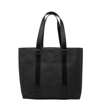 Michael Kors Black Pvc Leather Handbag Tote Bag (Pre-Owned)