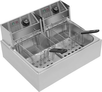 OEM Freidora, Capacidad De 12 L, Cestas Dobles, Control De Temperatura