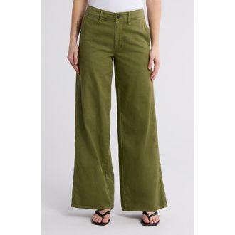 Rag & Bone Sofie Wide Leg Chino Pants in Green at Nordstrom Rack, Size 00