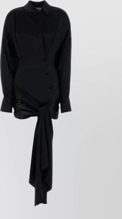 The Attico satin mini shirt dress
