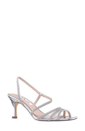 Nina Vyolet Slingback Sandal in New Silver at Nordstrom, Size 10