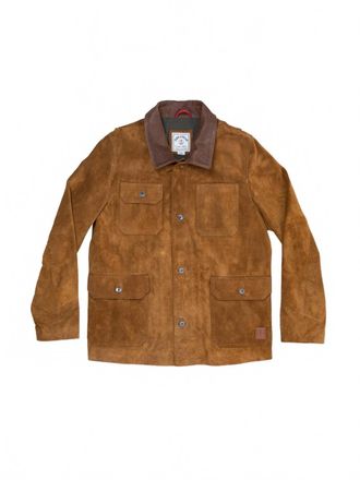 Iron And Resin Mens Buffalo Rock Suede Jacket In Cognack