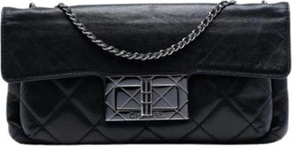 Chanel Pre-owned Vintage Shoulder Bag - Dames - Vintage Schoudertas - Zwart - ONE Size - Leer - Vintage