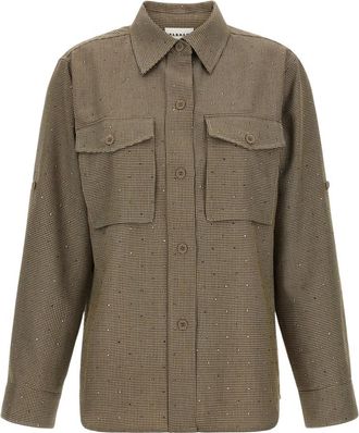 P.A.R.O.S.H. Palais Shirt - Blouses & Shirts - Mujer - Marr&oacute;n - S