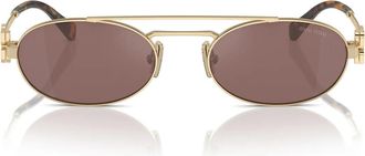 Miu Miu Sunglasses Mu54 Zs Zvn70 D Gold/Brown Women