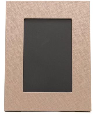 Smythson Leren fotolijst - Beige