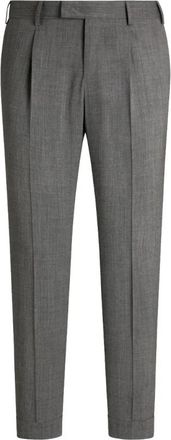 Pantaloni Torino Wollen broek met relaxte pasvorm - Heren - Nette broeken - Grijs - S - Wol - Broeken