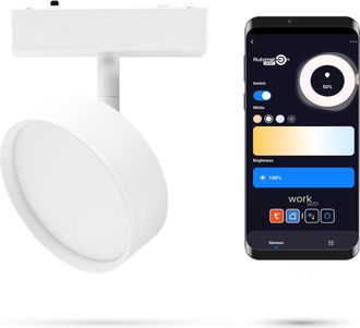 OEM Foco Tuya Track Flood 9w 9bf1 Blanco Zigbee Para Rieles Slim Track Y Fiberflex, 48 V Cc, Regulable, 3000-6000 K