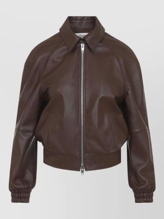 Celine lamb leather jacket raglan sleeves