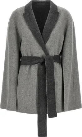 Alberta Ferretti Gray Wool Womens Cardigan