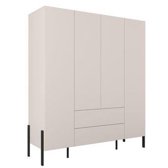 Petits Meubles Armario cashmere 4 puertas 2 cajones paneles de melamina cachemira