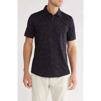 Travis Mathew Warmer Tides Polo in Black at Nordstrom Rack, Size Medium