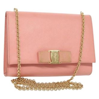 Ferragamo Pre-owned Mini Bags, female, Pink, Size: ONE SIZE Pre-owned Mini Crossbody Bag