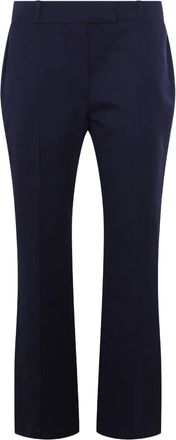 Alexander McQueen Pantaloni crop - Blu