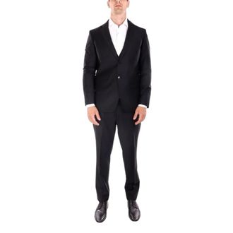 Karl Lagerfeld Kostuums, Heren, Zwart, XL, Leer, Karl Lagerfeld - Suits
