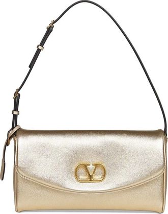 Valentino Garavani De Vain Tas - Dames - Schoudertassen - Geel - ONE Size - Leer - Tassen