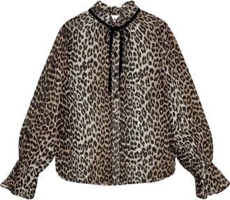 Ganni Blusa con stampa - Toni neutri