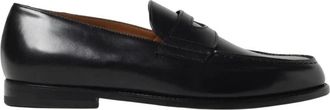 Doucal's Schoenen, Heren, Zwart, 42 EU, Leer, Leren Penny Loafers Klassieke Stijl
