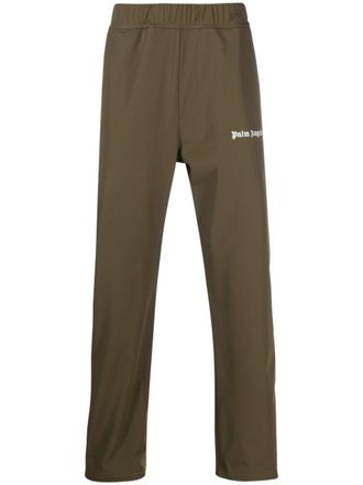 Palm Angels logo-print cargo pants - Green